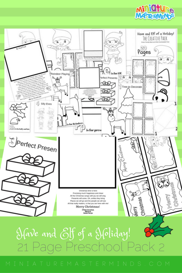 Have An Elf of a Holiday Pack 2 The Creative Pack – Black and White ...