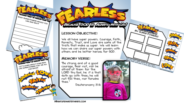 Fearless – Free Printable 5 Day Vacation Bible School or Home School ...