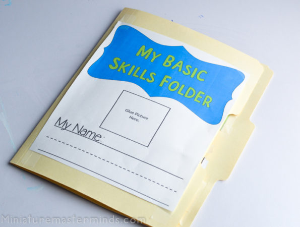Basic Skills File Folder Free Printable For Preschool and Kindergarten ...
