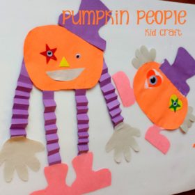 Pumpkin People Halloween Kid Craft
