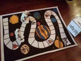 Space Race Free Printable Board Game