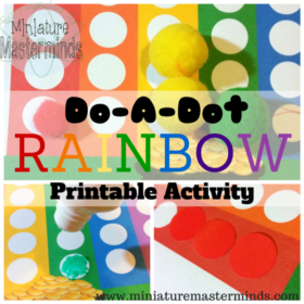 Rainbow Do a Dot Printable Activity