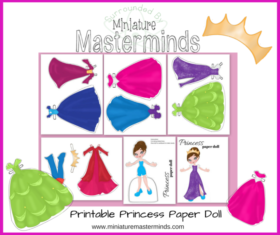 Printable Princess Paper Doll Full Color Version