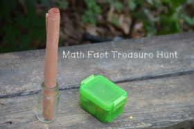 Math Fact Treasure Hunt Activity