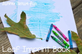 Summer Nature Fun Leaf Imprint Book
