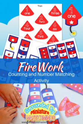Free Printable Firework Counting 1 – 10 Activity