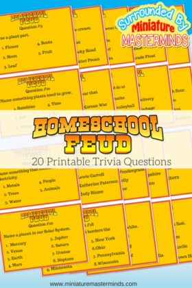 Home School Feud – Free Printable Trivia Game