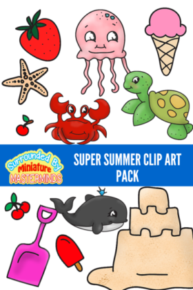 Super Summer Fun FREE Clip Art Pack 33 Images