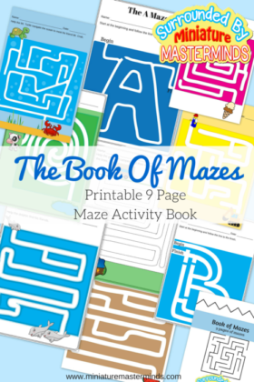 Book of Mazes – 9 Maze Activities Free Printable PDF Book