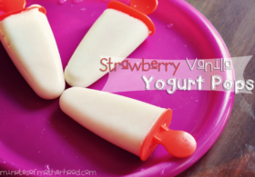 Strawberry Vanilla Yogurt Pops