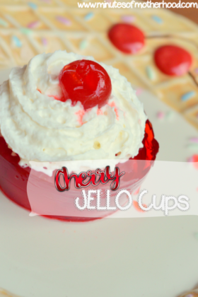 Cherry Jello Cups #happycook