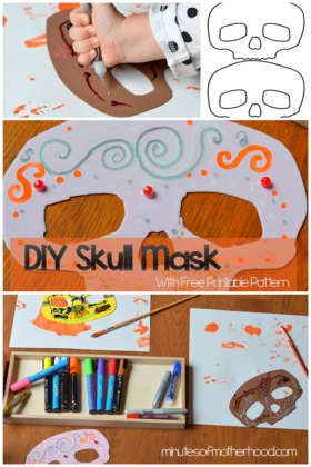 DIY Skull Mask With Free Printable Pattern