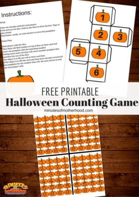 Free Printable Halloween Pumpkin Counting Game