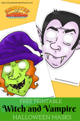 Witch And Vampire Masks For Free Printable Halloween Fun