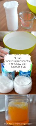 4 Fun Snow Experiments for Snow Day Science Fun