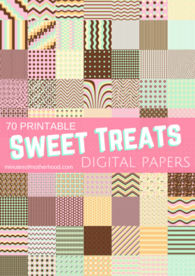 Sweet Treats- 70 Matching Free Printable Digital Scrap Booking Papers