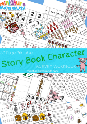 Story Book Characters 30 Pages Printable Activity Book