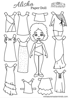 Printable Alisha Paper Doll From Miniature Masterminds