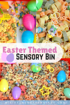 Easter Fun Pasta Sensory Bin