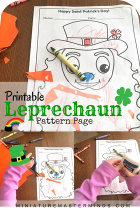 Happy Saint Patrick’s Day Printable Leprechaun Pattern