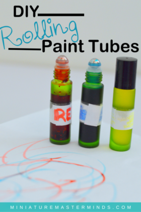 DIY Sensory Rolling Paint Tubes