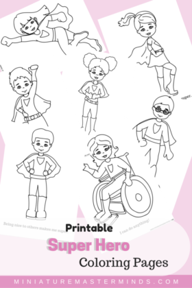 Free Printable Kid Super Hero Coloring Pages