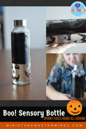 Boo! Hiding Faces Halloween Sensory Bottle For Preschoolers And Toddlers