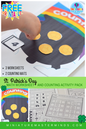 St. Patrick’s Day Math Worksheet And Counting Activity Pack Greater Than Less Than Equal To, Before And After, Missing Number, Counting, Addition