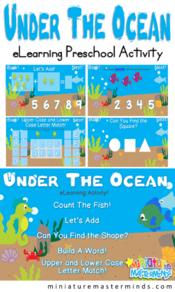 Under The Ocean Preschool eLearning Activity