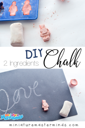 DIY 2 Ingredient Non Toxic Art Chalk