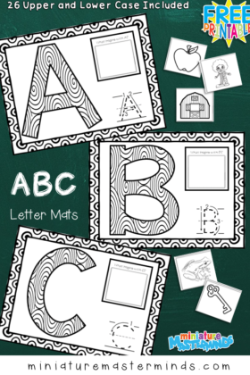 ABC Letter Mats Upper And Lower Case Letters