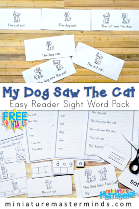 My Dog Saw The Cat Easy Reader Sight Word Pack