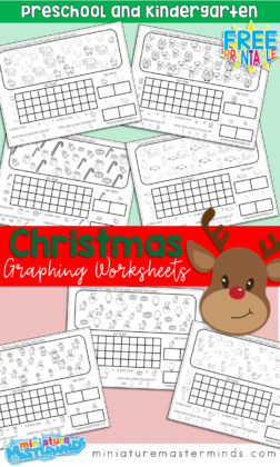 Free Printable Kindergarten and Preschool Christmas Graphing Worksheets