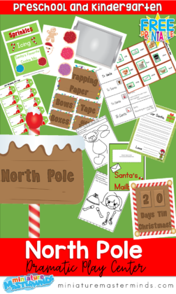 North Pole Santa’s Workshop Printable Dramatic Play Center