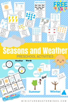 Seasons and Weather Preschool Activities