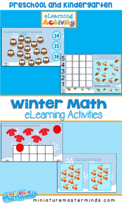 Winter Math eLearning Counting, Ten Frames, Graphing, And More Than Activities