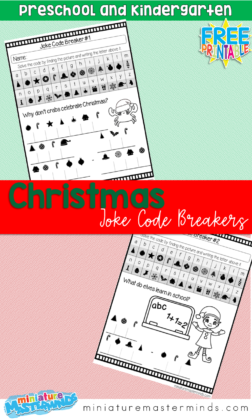 Two Christmas Joke Codebreakers Printable Code Breakers