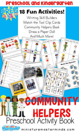 Community Helpers Preschool Educational Activity Pack