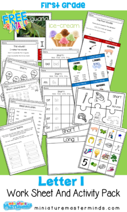 Short and Long I Vowel Sound Practice Pack
