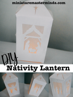 Printable DIY Nativity Paper Lantern