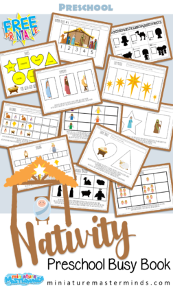 Preschool Nativity Themed Busy Book