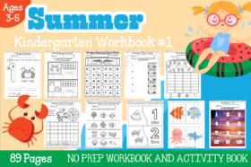 Summer Fun Kindergarten Workbook and Activity Book #1