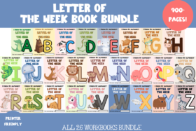 900+ Page No Prep Alphabet Workbook For Preschool and Kindergarten