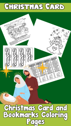 Christmas Card ABCs of Salvation With Nativity Scene